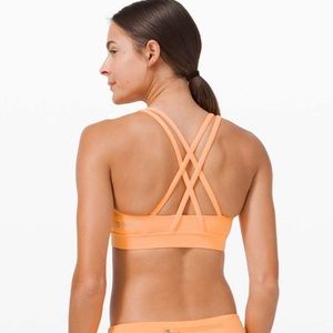Lululemon energy bra florid orange Seawheeze 6